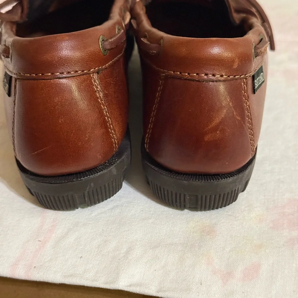 Eastland Brown Leather Boat Loafers